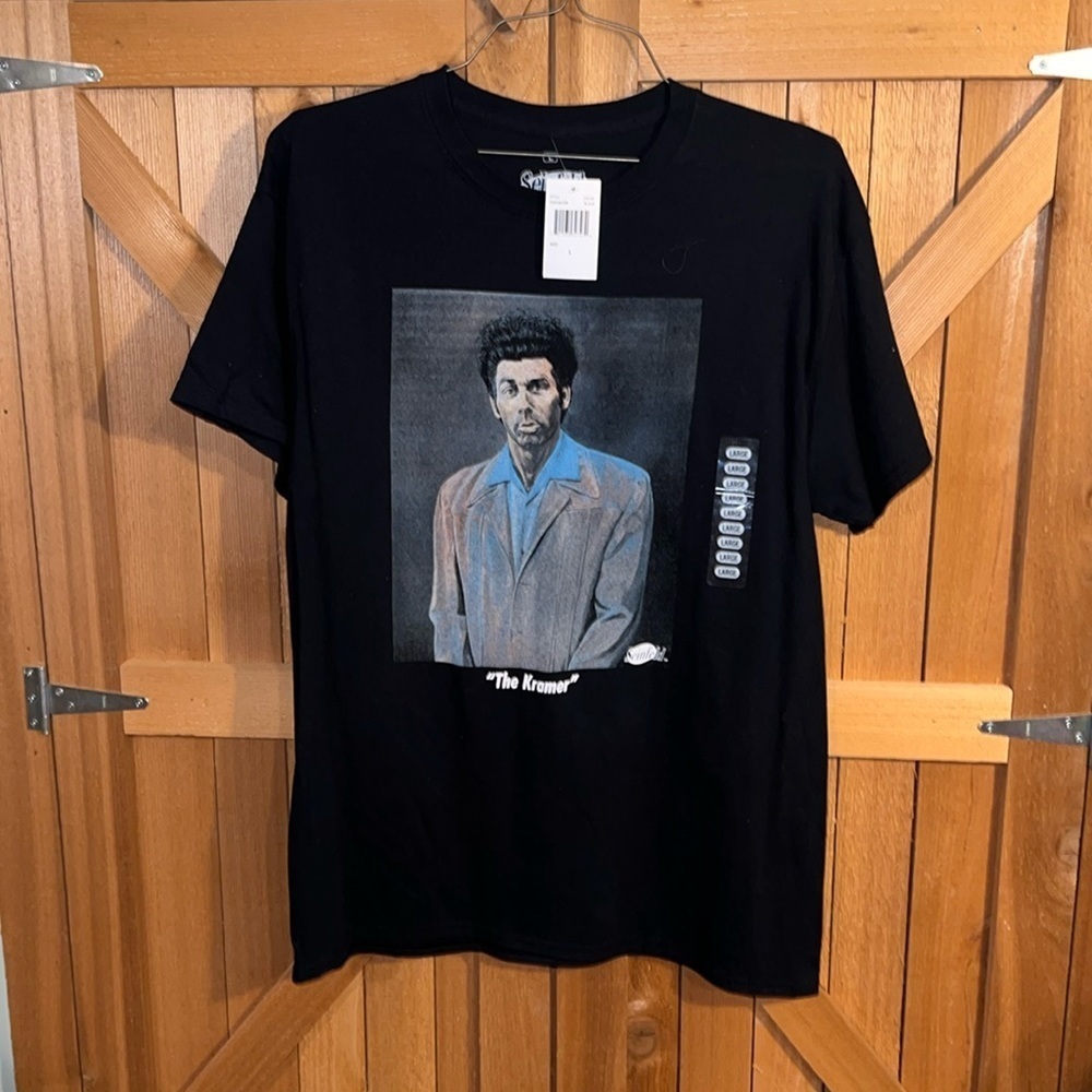 Seinfeld Kramer Black T-shirt Large NWT